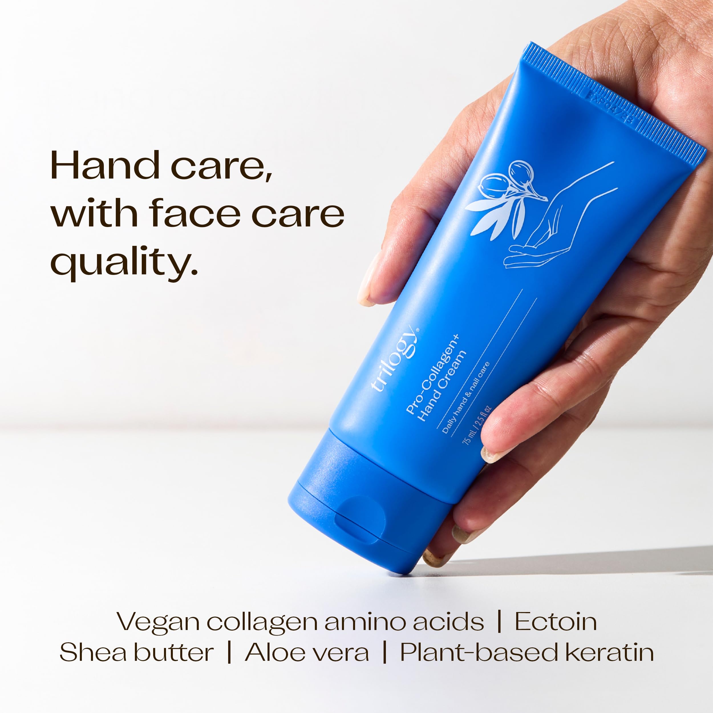 Trilogy Pro Collagen+ Hand Cream — Hydrating Vegan Formula, 75ml