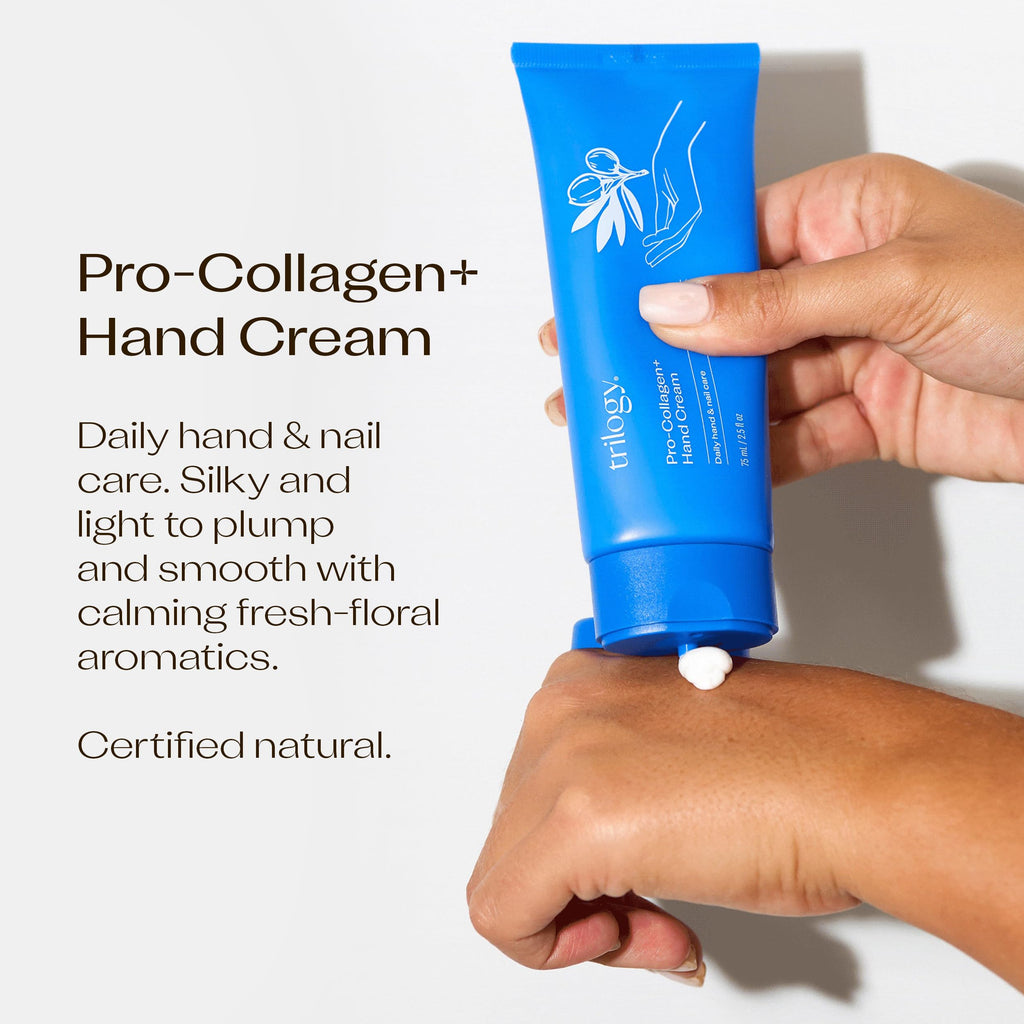 Trilogy Pro Collagen+ Hand Cream — Hydrating Vegan Formula, 75ml