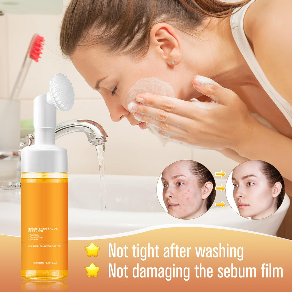 TRIMAKESHOP Turmeric Foaming Facial Cleanser 2-Pack