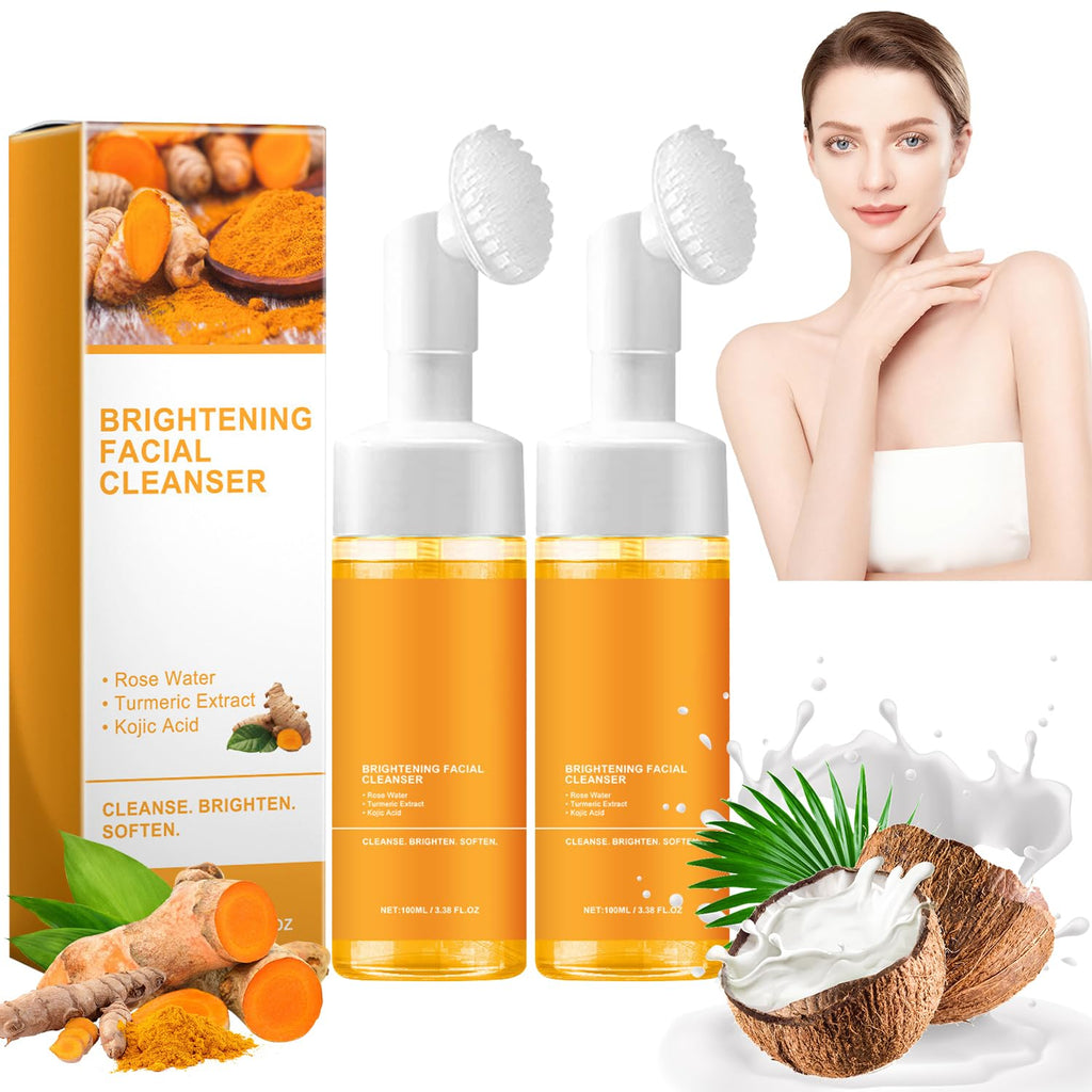 TRIMAKESHOP Turmeric Foaming Facial Cleanser 2-Pack