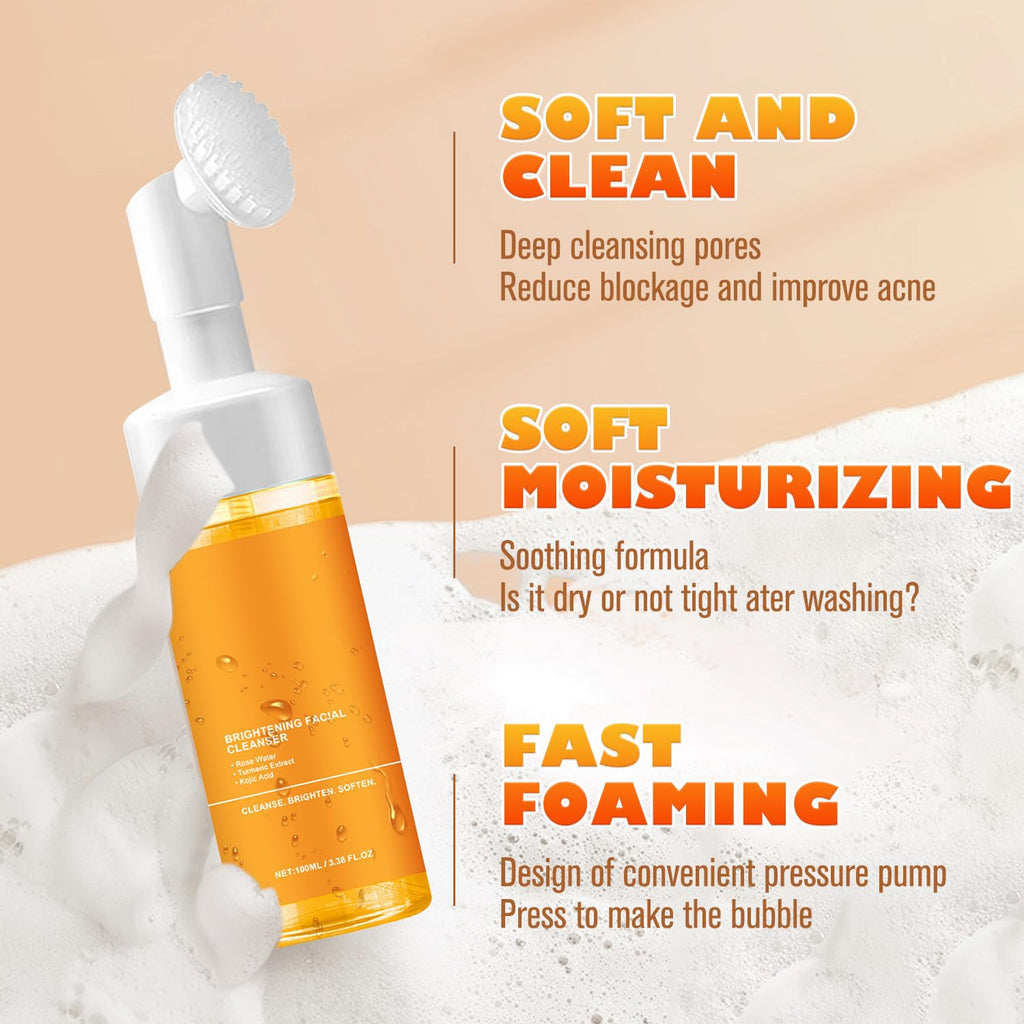 TRIMAKESHOP Turmeric Foaming Facial Cleanser 2-Pack