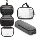 TRIPPED Toiletry Bag Set — Hanging Bag + TSA 311 Liquids Bag + Ultralight Organizer (Grey)