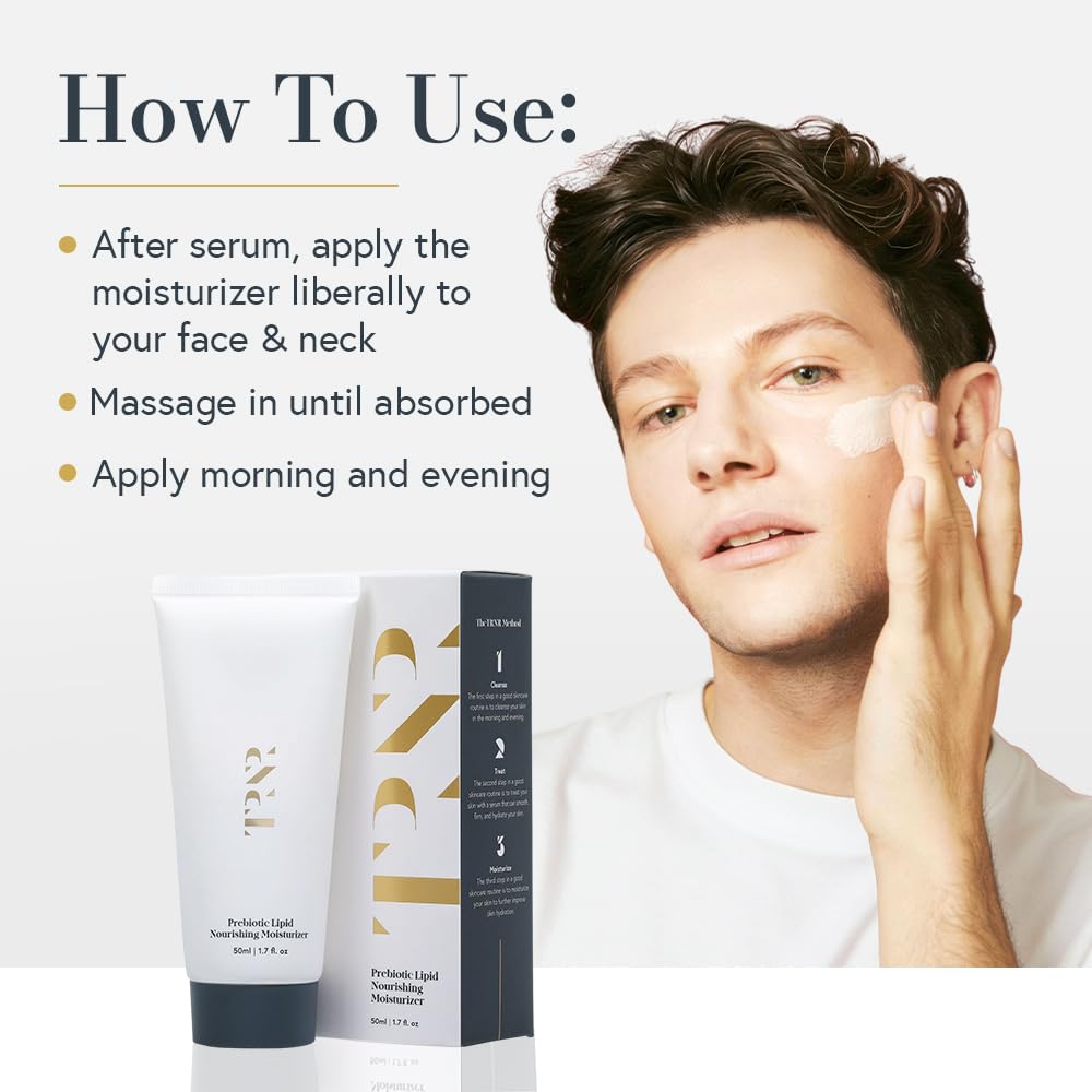 TRNR Prebiotic Lipid Nourishing Facial Moisturizer – Hydrating Plant-Based Face Cream (50ml)
