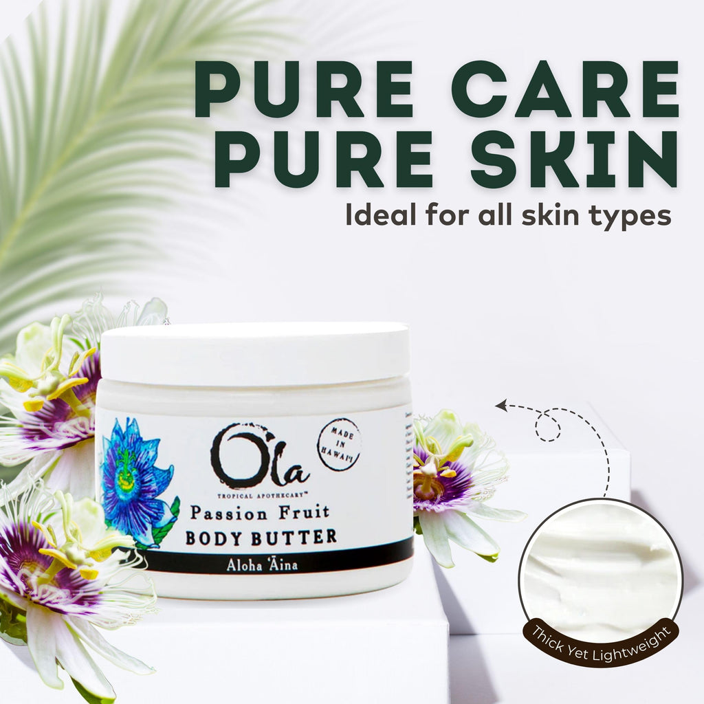 Tropical Apothecary Passion Fruit Body Butter – Coconut Oil & Hawaiian Plant Extracts (5.6oz)