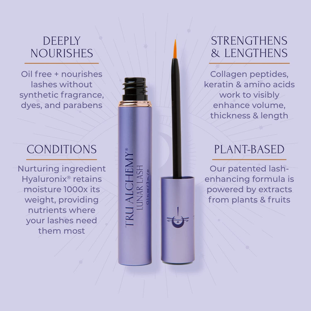Tru Alchemy Lash Boost Serum – Lash Lengthening & Volumizing Serum with Keratin, Collagen & Hyaluronic Acid (3ml)