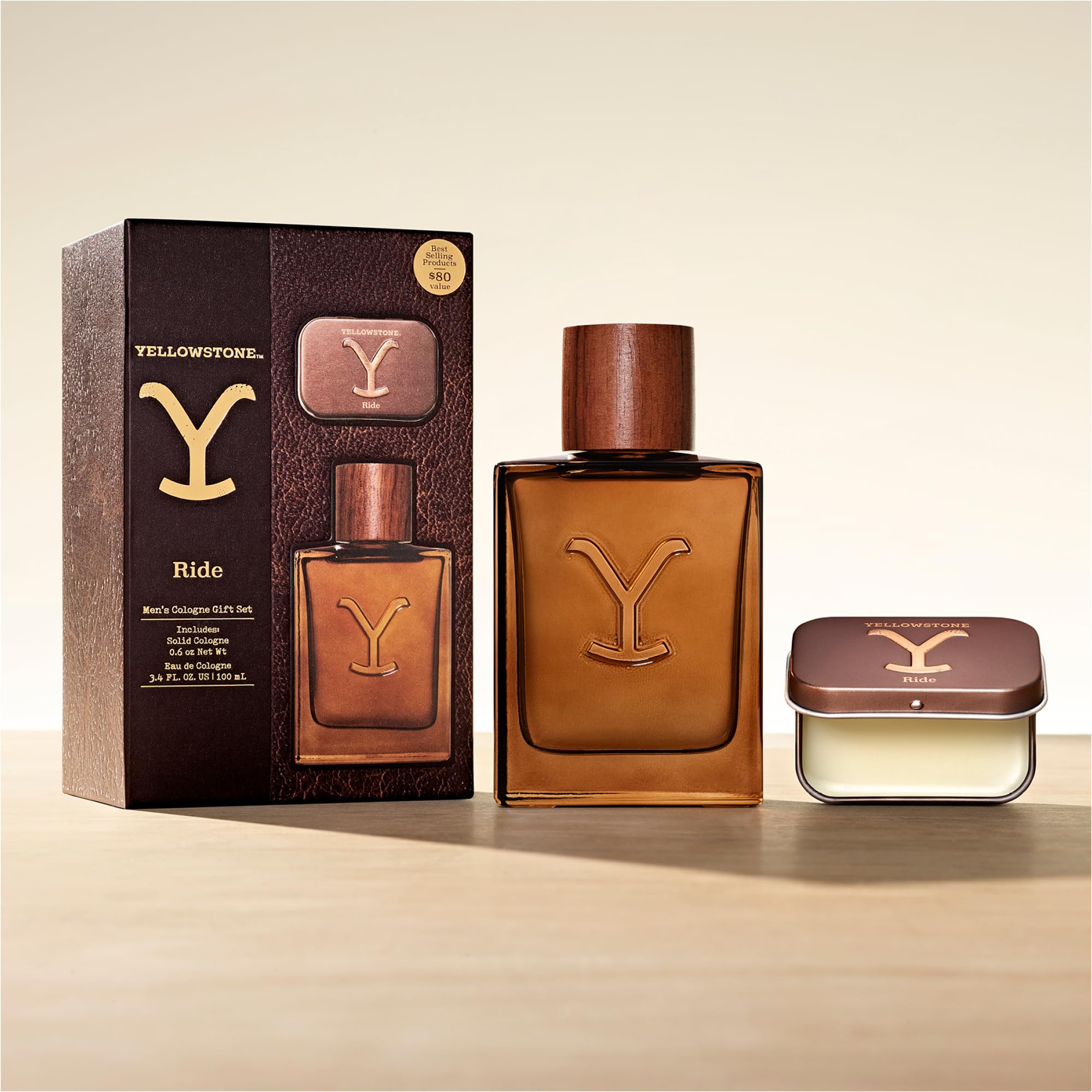 Tru Fragrance Beauty Yellowstone Ride Men's Cologne Gift Set | Outdoorsman Scent