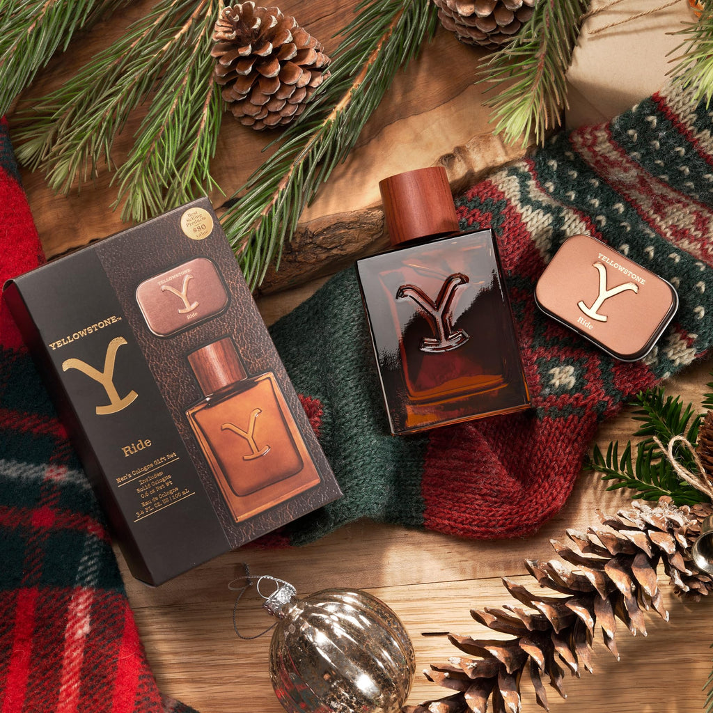 Tru Fragrance Beauty Yellowstone Ride Men's Cologne Gift Set | Outdoorsman Scent