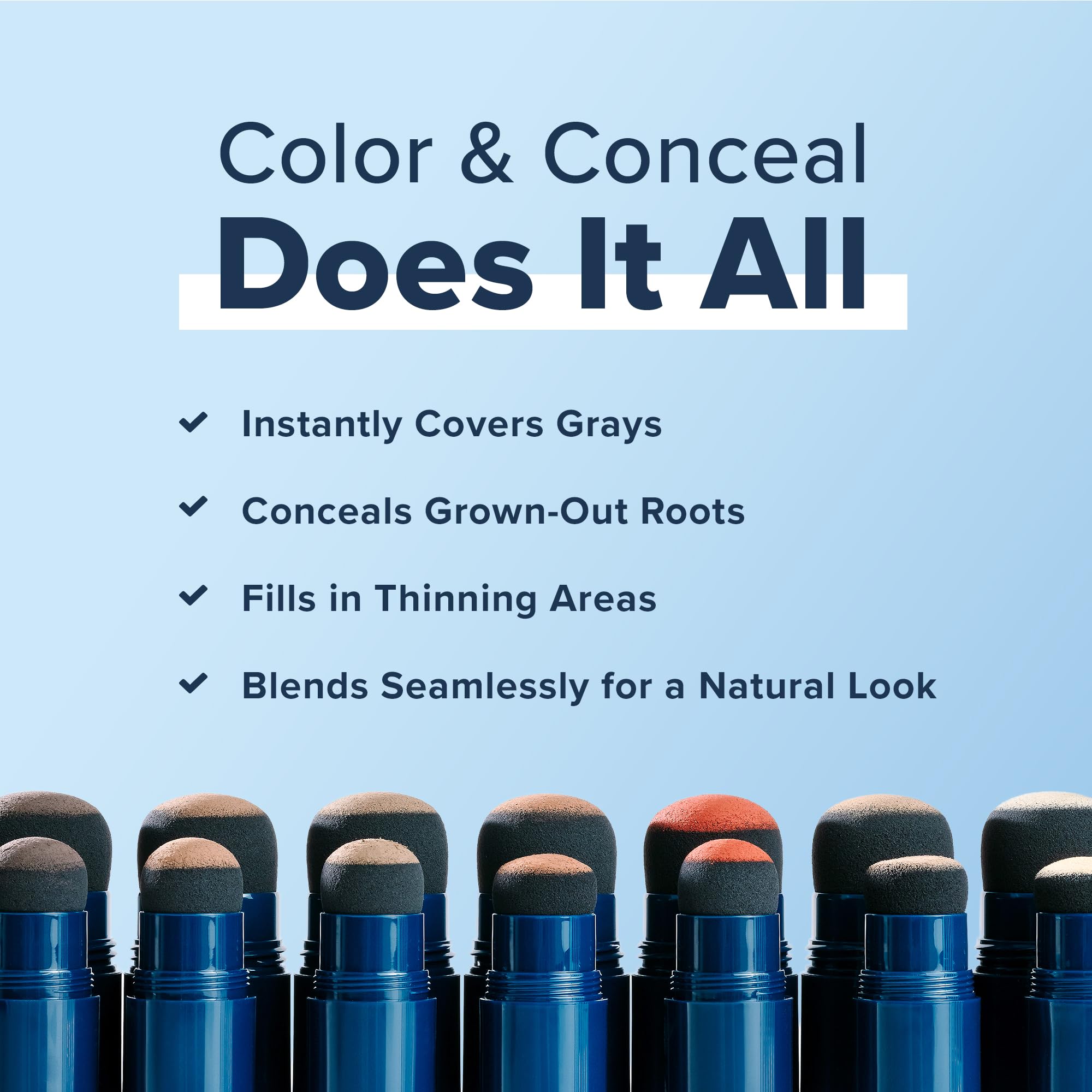 Truhair Jumbo Color & Conceal Waterproof Root Touch Up – Gray Hair Coverage (Light Blonde)