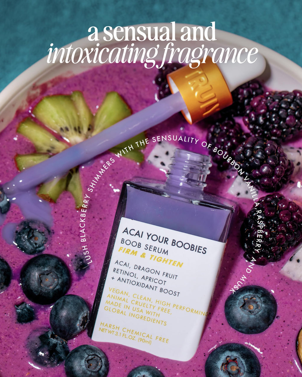 Truly Beauty Acai Your Boobies Serum – Bust Firming, Skin Elasticity, 3.1 oz
