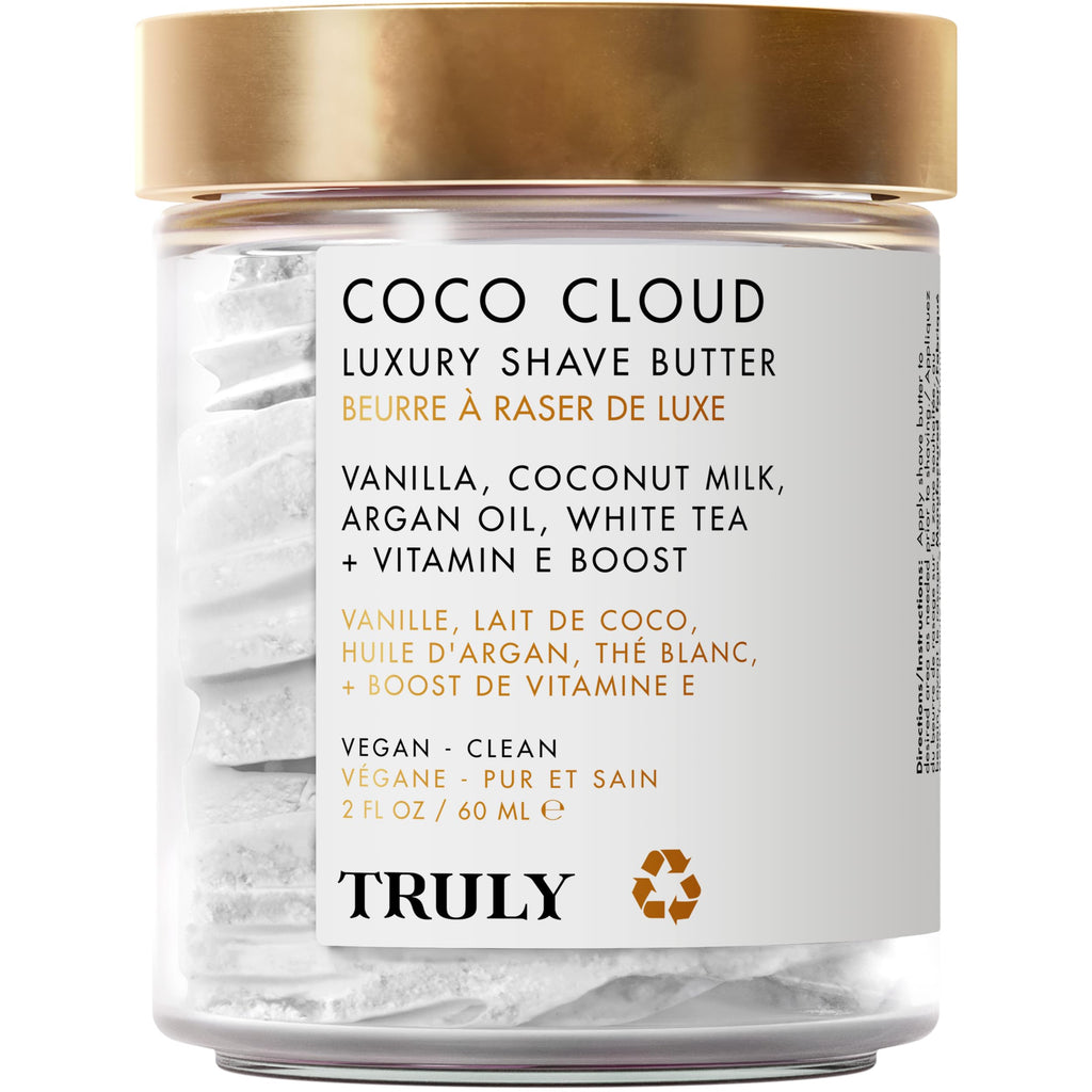 Truly Coco Cloud Luxury Shave Butter | Coconut Milk, Mango Seed Butter & Argan Oil