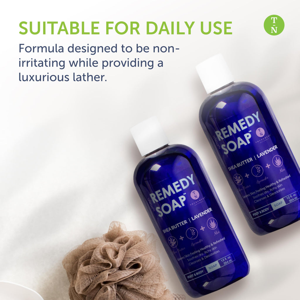 Truremedy Naturals Lavender Shea Butter Body Wash for Women – Hydrating Aloe Lavender Formula, 12oz
