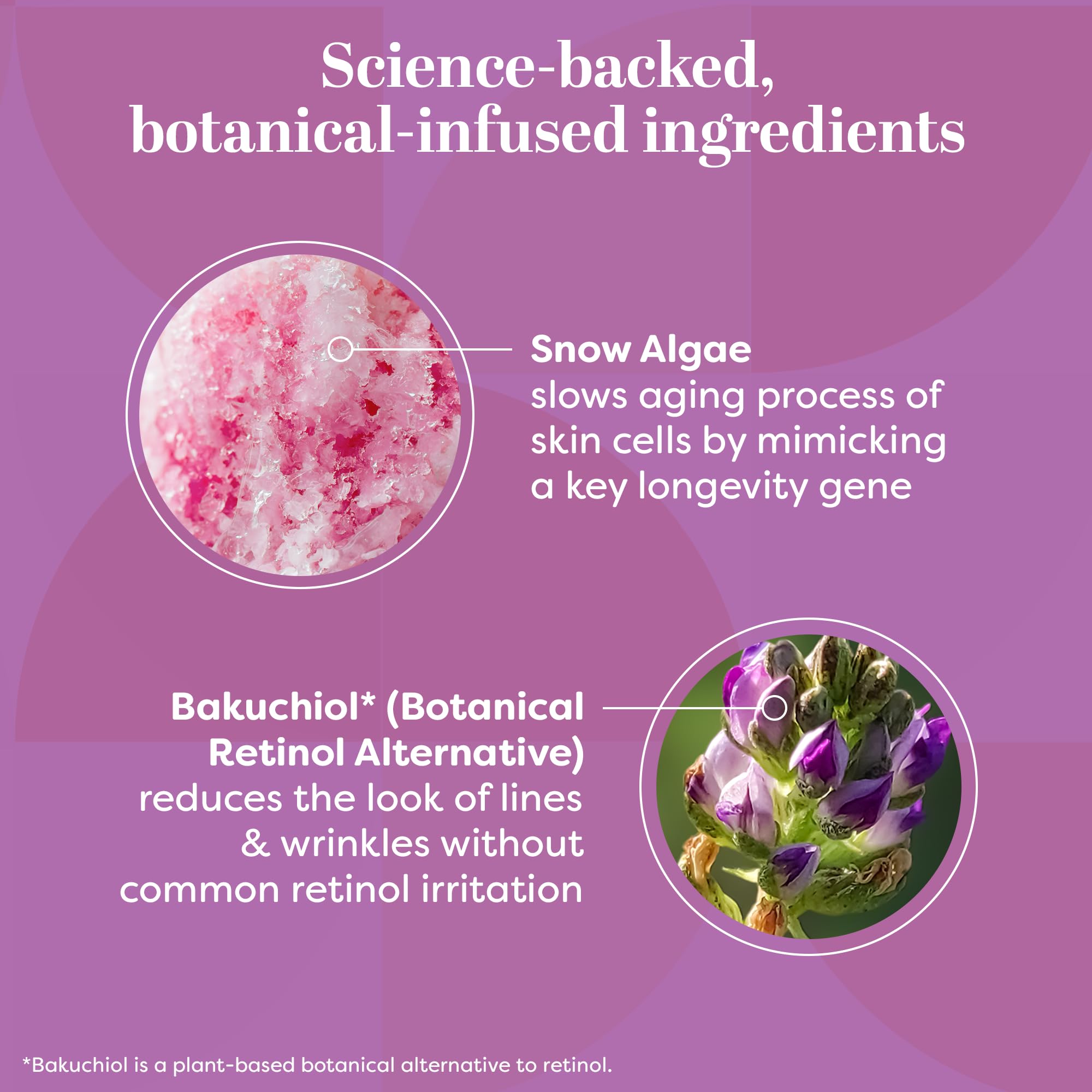 TruSkin Longevity Moisturizing Cream – Bakuchiol & Snow Algae, Gentle Retinol Alternative, Firmer-Looking Skin | 2 fl oz