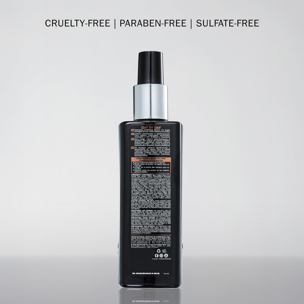 TRUSS Day by Day Leave In Conditioner Spray – Lightweight Detangler & Heat Protectant for Hair (8.45 oz)