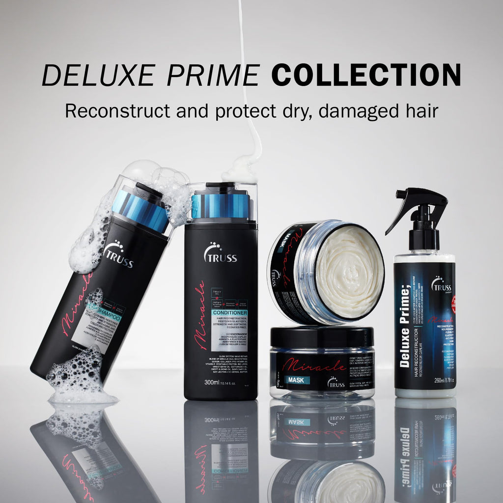 TRUSS Deluxe Prime Hair Treatment | Heat Protectant Spray, Detangler & Primer (260 ml)