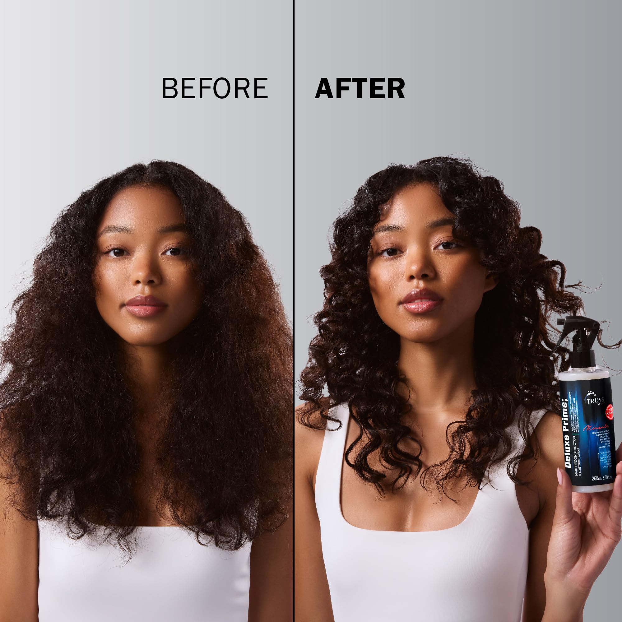 TRUSS Deluxe Prime Hair Treatment | Heat Protectant Spray, Detangler & Primer (260 ml)