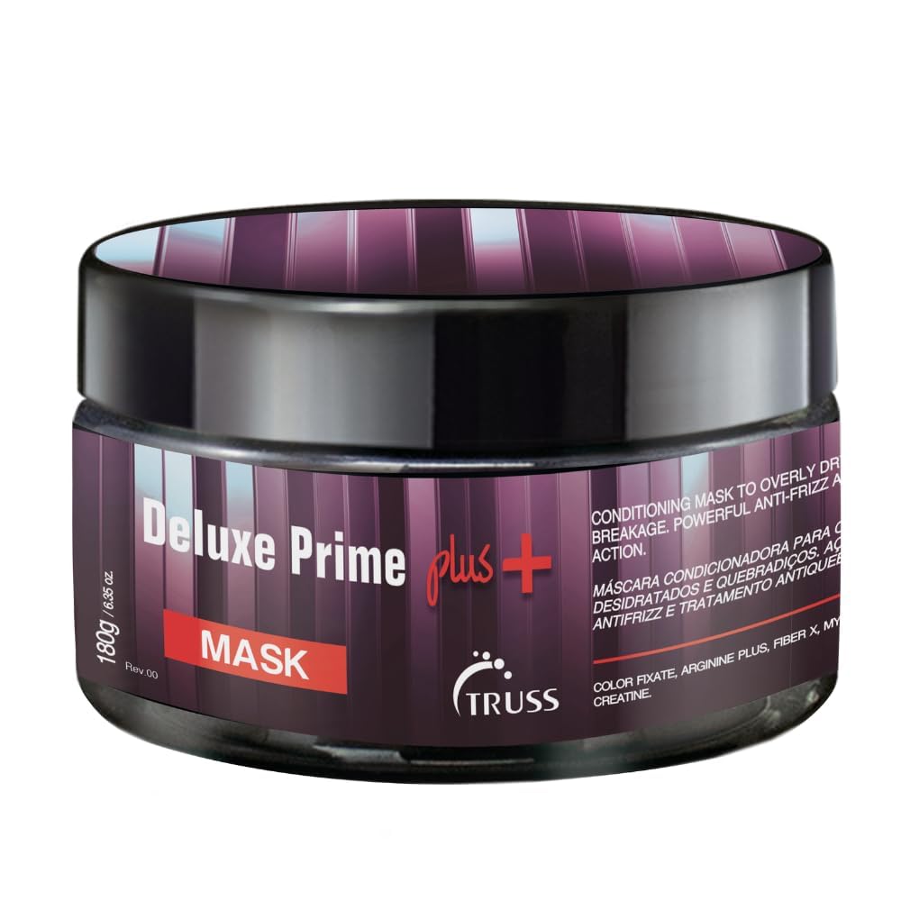 TRUSS Deluxe Prime + Mask | Deep Conditioning Hair Mask for Damaged Hair – Frizz Control & Breakage Defense