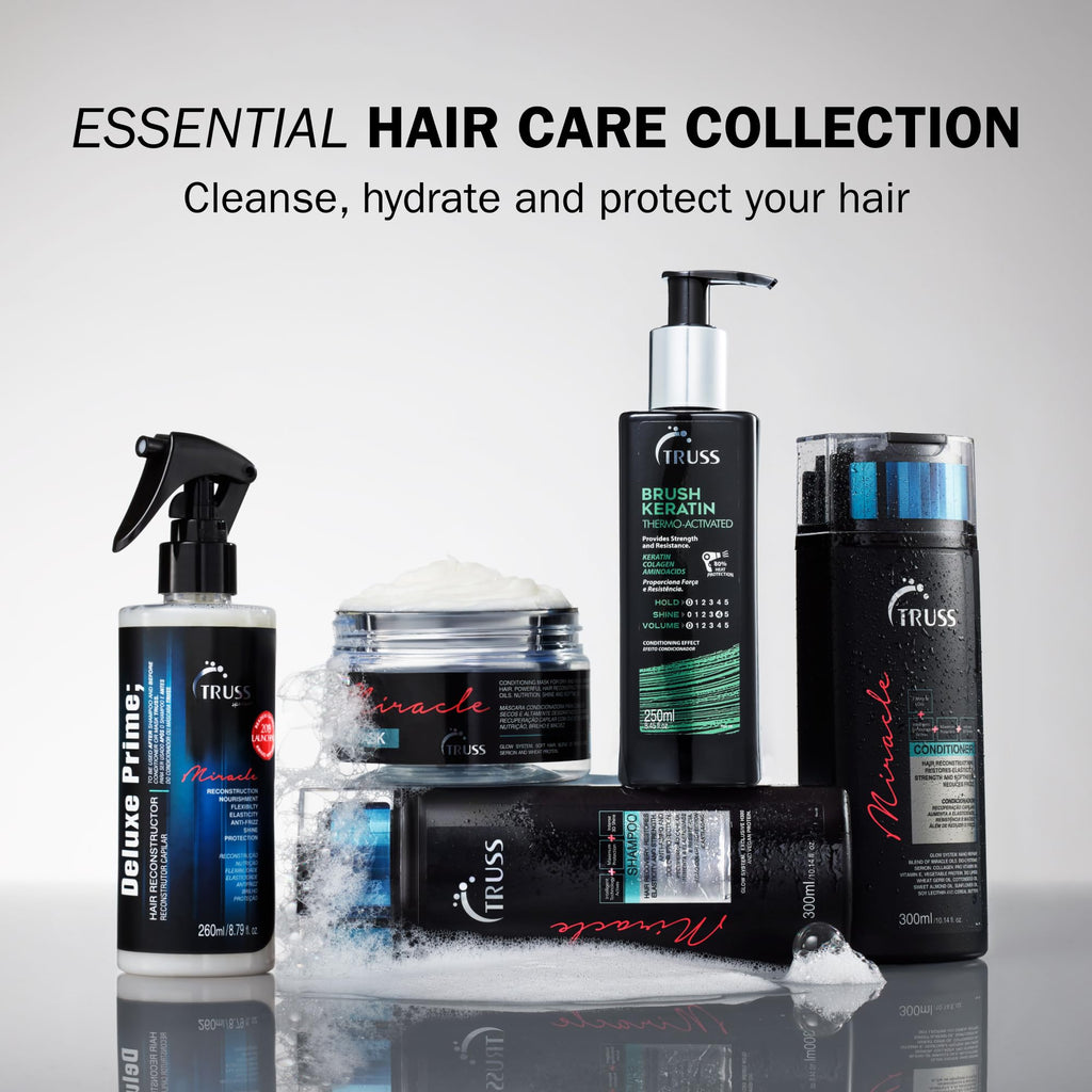 TRUSS Keratin Hair Treatment – Leave-In Keratin & Collagen Heat Protectant (8.45 oz)