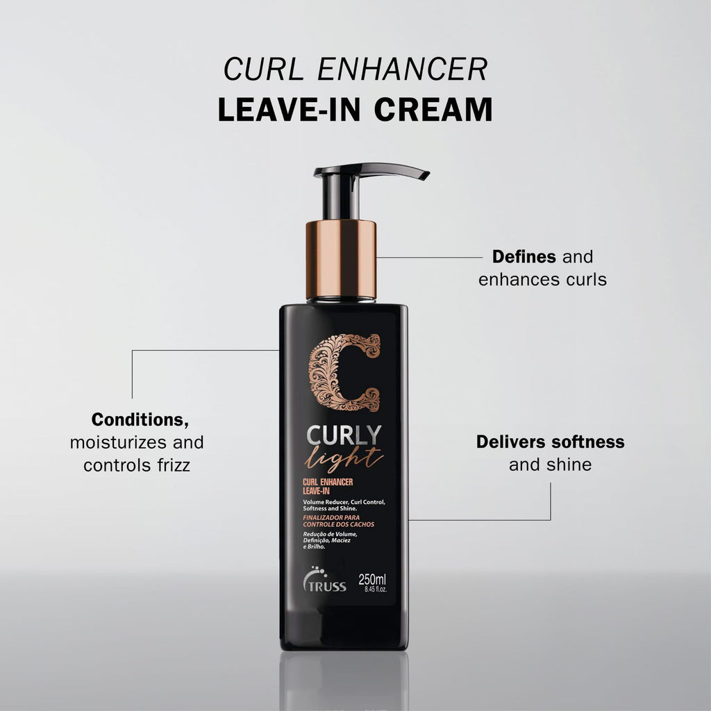 TRUSS Leave-in Cream for Curly Light Hair — Define, Moisturize, Matte Finish