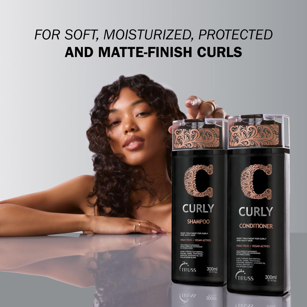 TRUSS Leave-in Cream for Curly Light Hair — Define, Moisturize, Matte Finish
