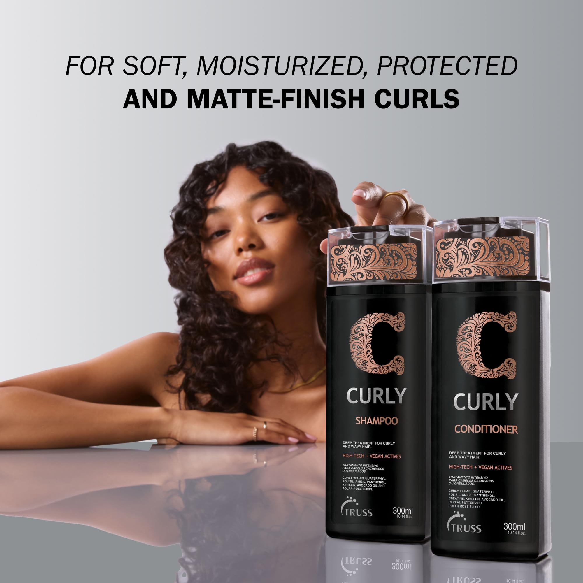 TRUSS Leave-in Cream for Curly Light Hair — Define, Moisturize, Matte Finish