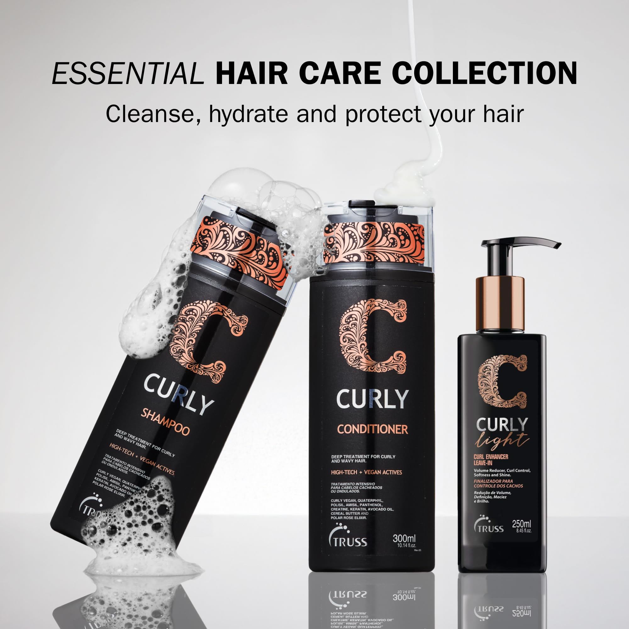TRUSS Leave-in Cream for Curly Light Hair — Define, Moisturize, Matte Finish