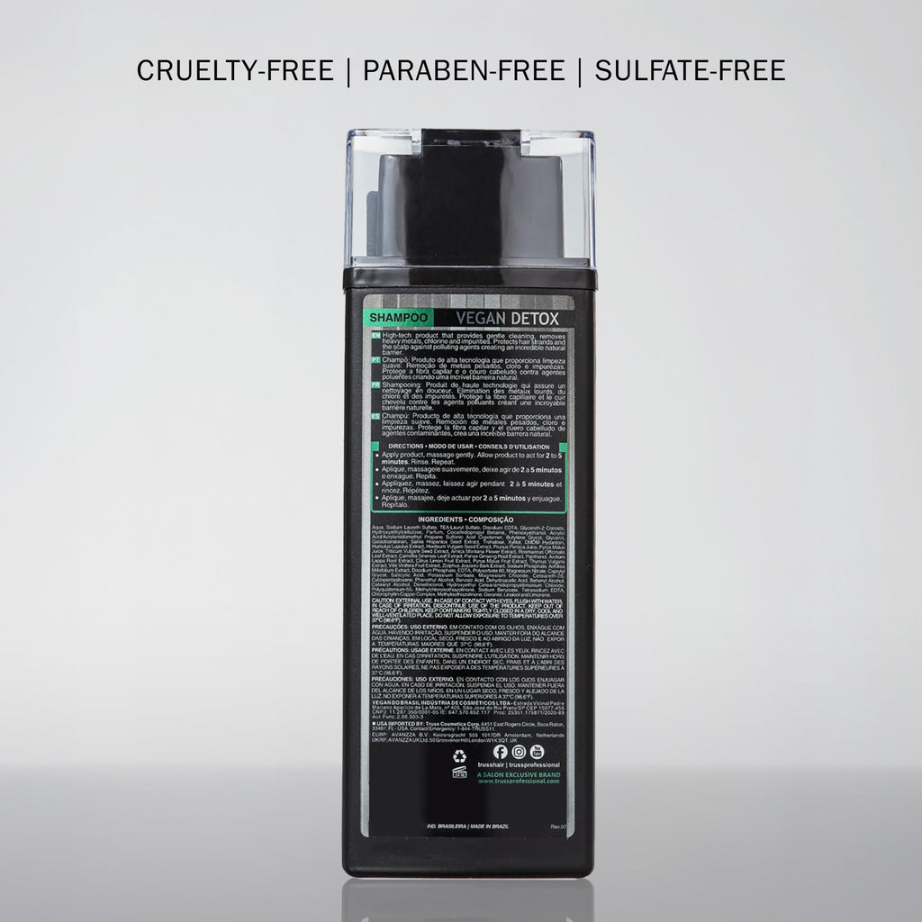 TRUSS Vegan Metal Detox Shampoo — Clarifying for Build-Up, Chlorine & Color Protection