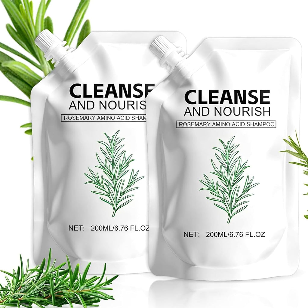 TRWLCFF Rosemary Amino Acid Shampoo – 2 Large Packs for Thinning Hair