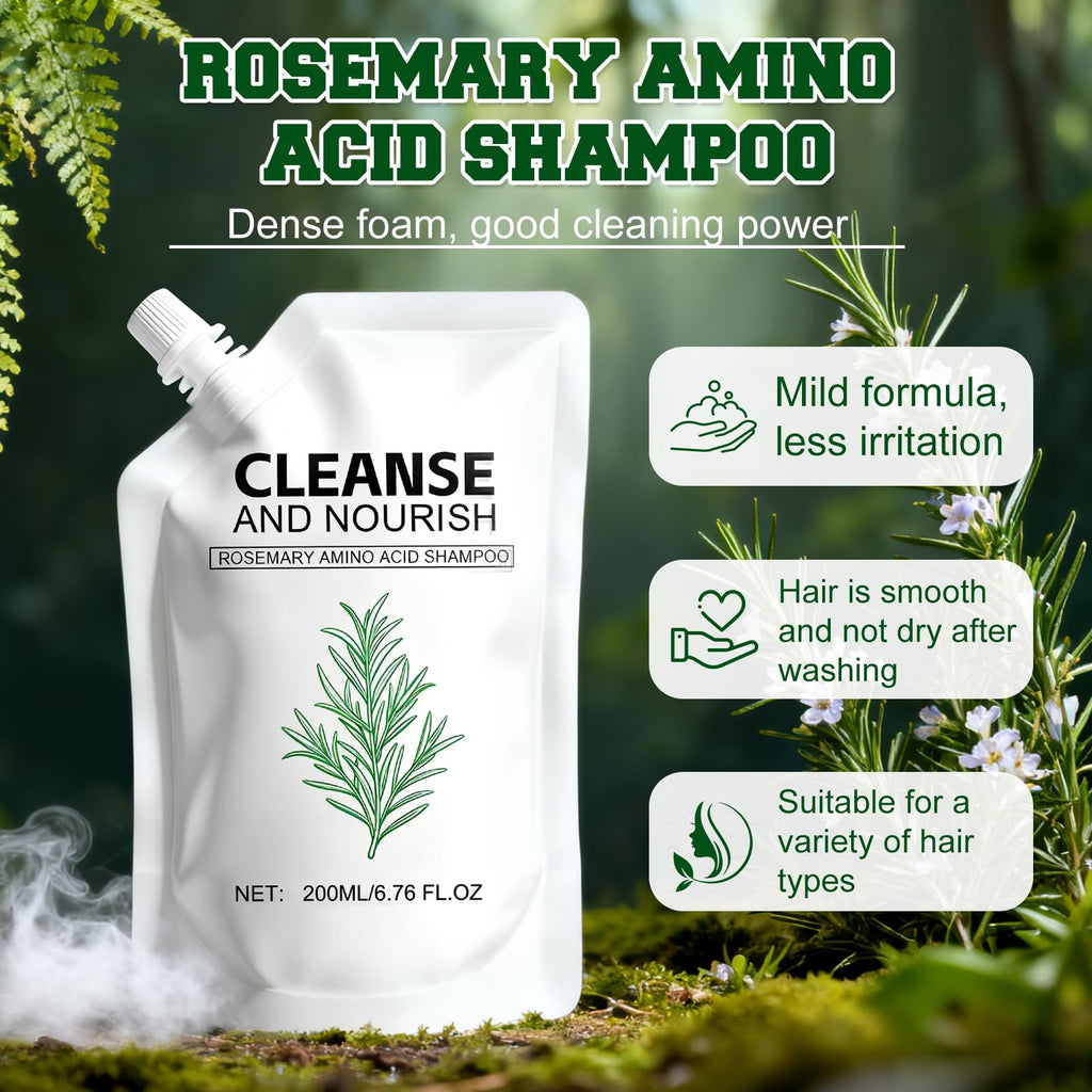 TRWLCFF Rosemary Amino Acid Shampoo – 2 Large Packs for Thinning Hair