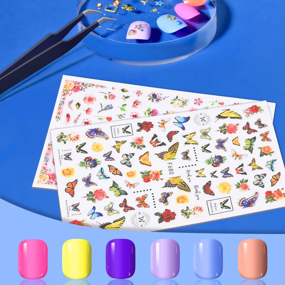 TsMADDTs Press-On Nails Kit: 720pcs Short Round Nails with Glue & Tools