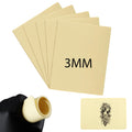 Tuffking 3mm Tattoo Practice Skin - 10pcs, 8x6in, Double-Sided Kit