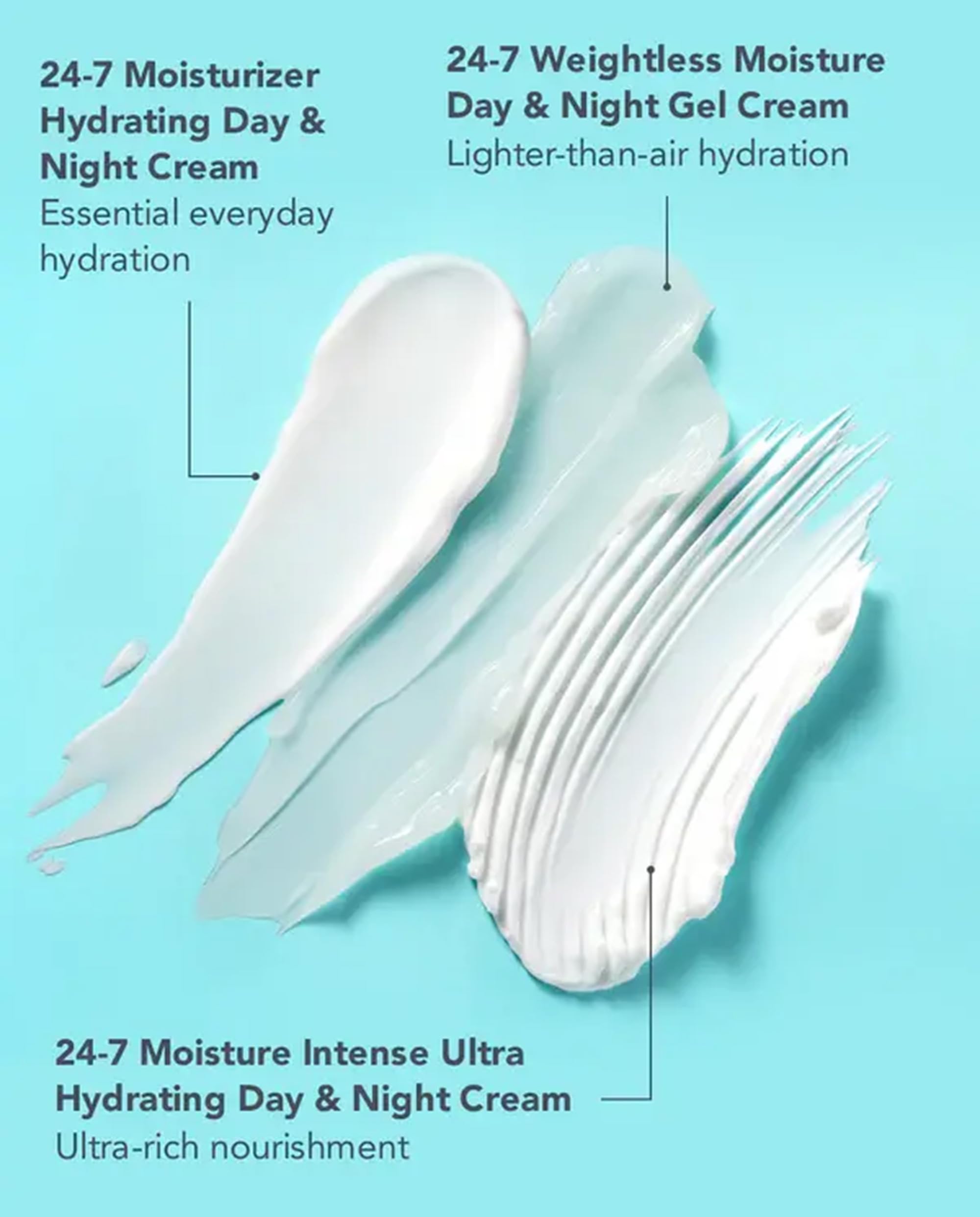TULA 24-7 Moisture Minis — Hydrating Day & Night Creams 3-Piece Travel Set