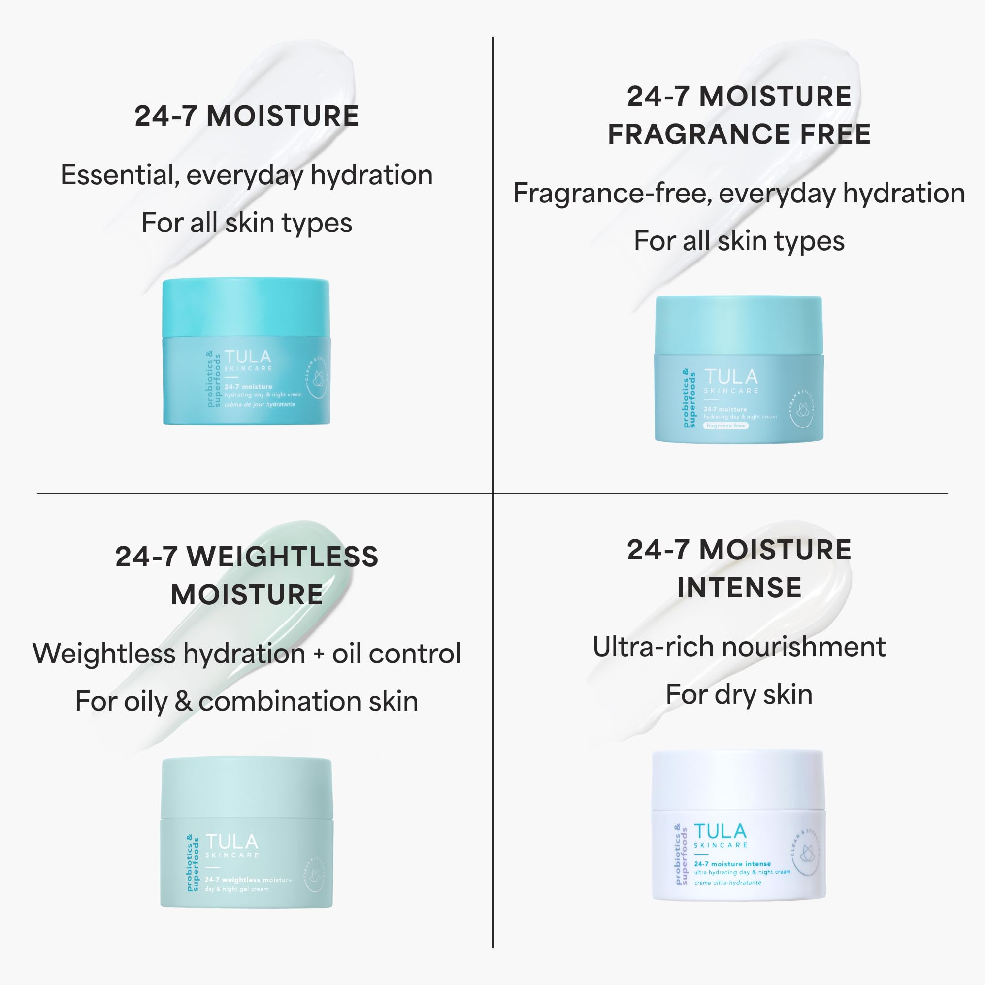 TULA 24-7 Moisture Intense Day & Night Cream — Travel Size, Ultra Hydration for Face