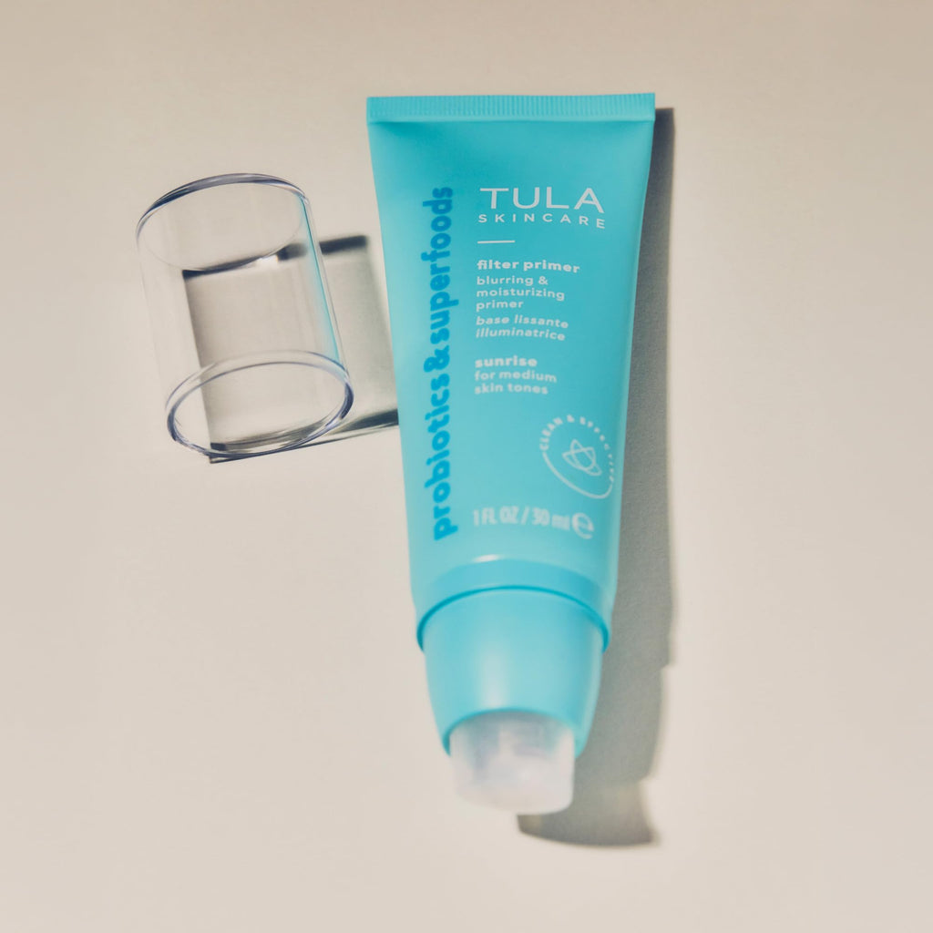 TULA Face Filter Blurring & Moisturizing Primer – First Light (1 oz) | Evens Tone, Hydrates, Enhances Makeup Wear