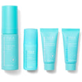 TULA Clear Skin Starters Acne & Blemish Kit – 4-Piece Travel Set (Foam Cleanser, Gel, Moisturizer, Mask)