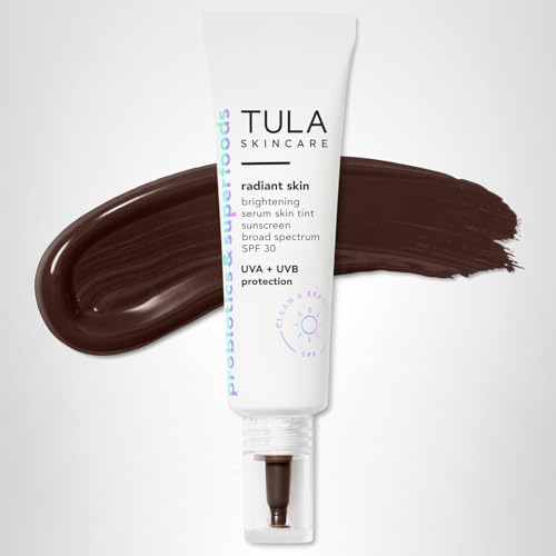 TULA Radiant Skin Brightening Serum Tint SPF 30 – Breathable, Buildable Coverage