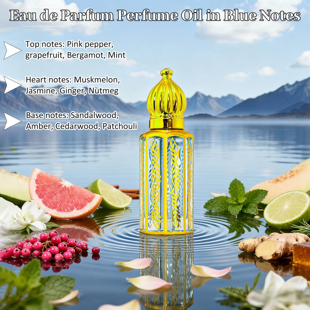 Tuteshow Arabic Perfume for Women – Floral & Fruity Roll-On Oil, Long-Lasting Scent, 0.4 fl oz