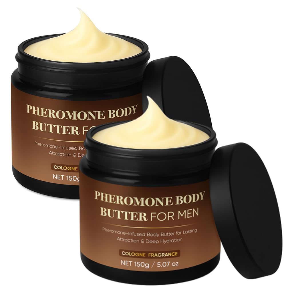 TUVAAZ Pheromone Body Butter for Men — Non-Greasy, Alcohol-Free, Vegan Lotion | 5oz