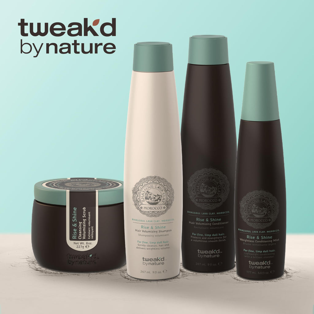 Rise & Shine Volumizing Shampoo for Oily Hair by Tweak’d by Nature – Paraben & Sulfate Free (33.8 oz)