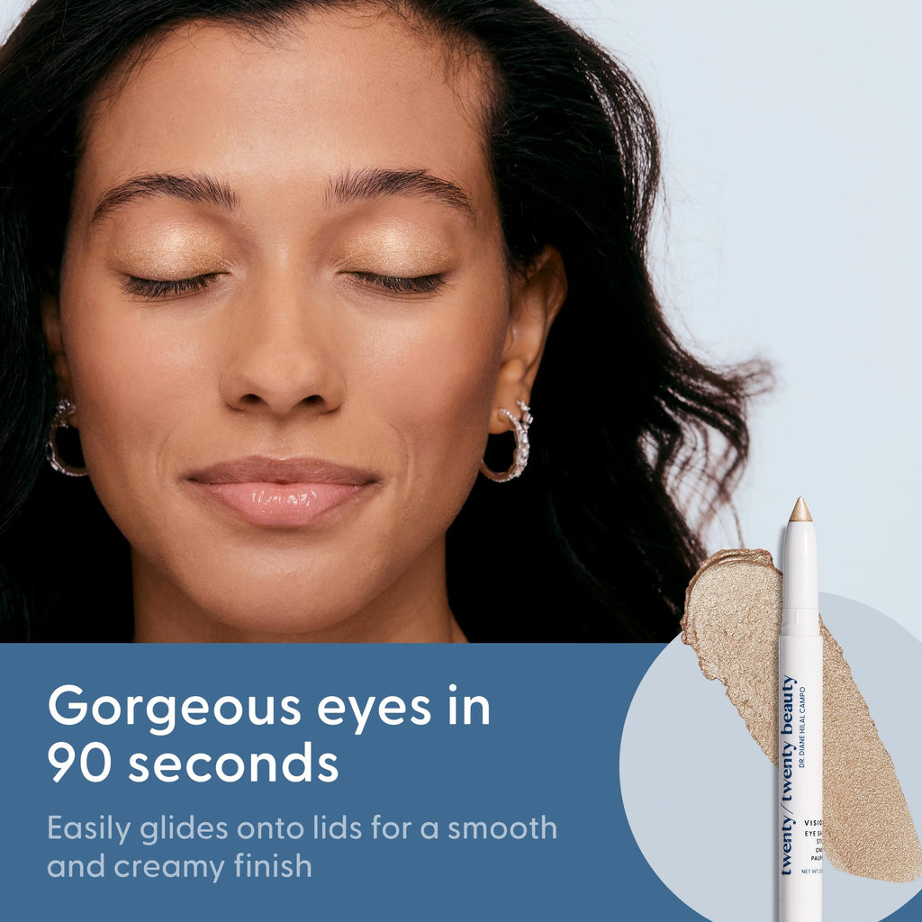 twenty/twenty beauty Visionary Eye Shadow Stick – Starry Eyed Shimmer Cream for Sensitive Eyes | Ophthalmologist Developed