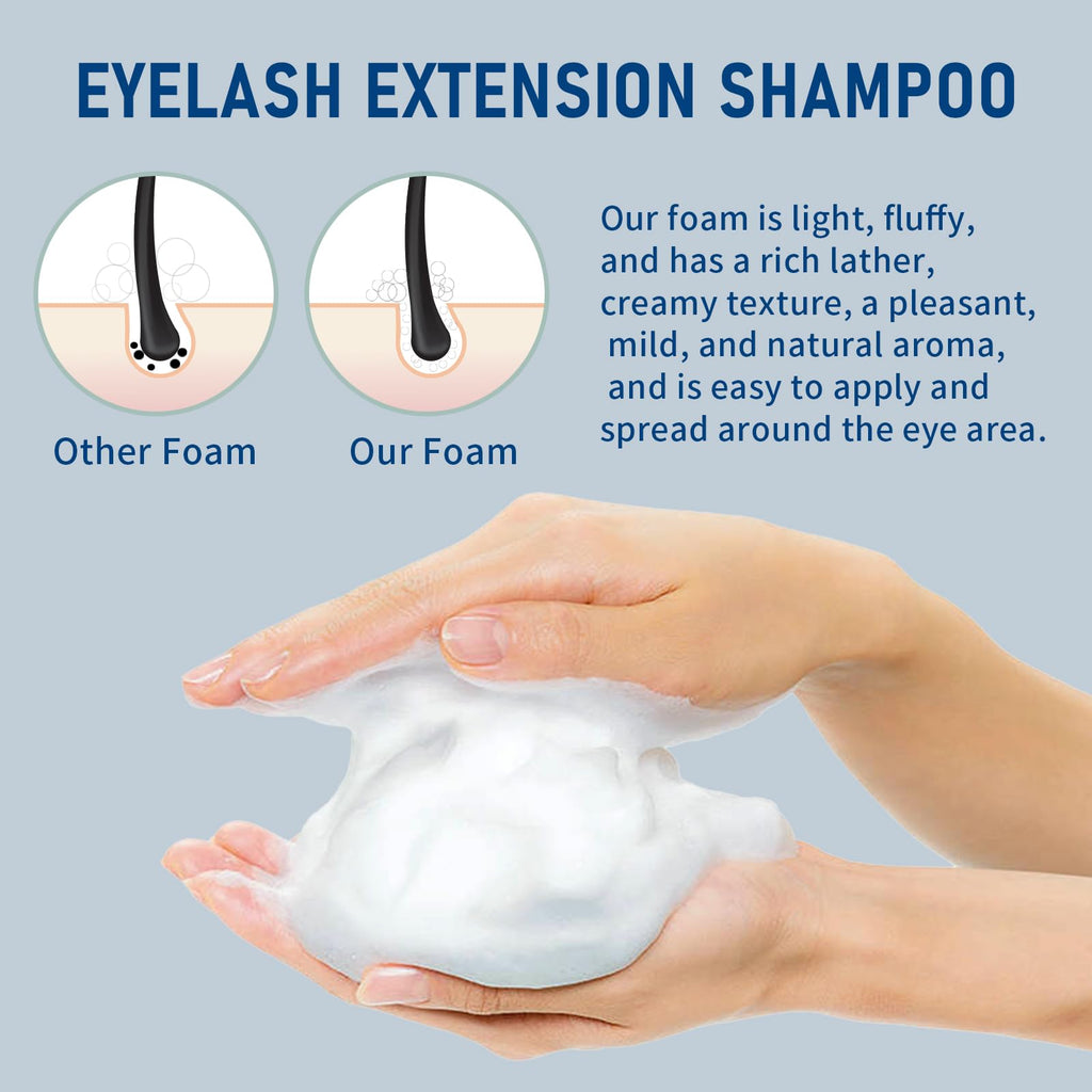 TWILASH BY DLY 600ml Lash Shampoo Bulk – Ocean Lash Cleanser for Extensions (Salon & Home)
