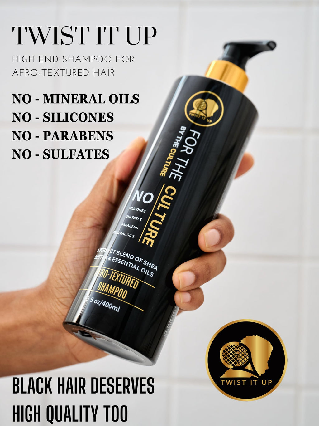 Twist It Up Gold Standard Shampoo & Conditioner Set | 20+ Natural Ingredients