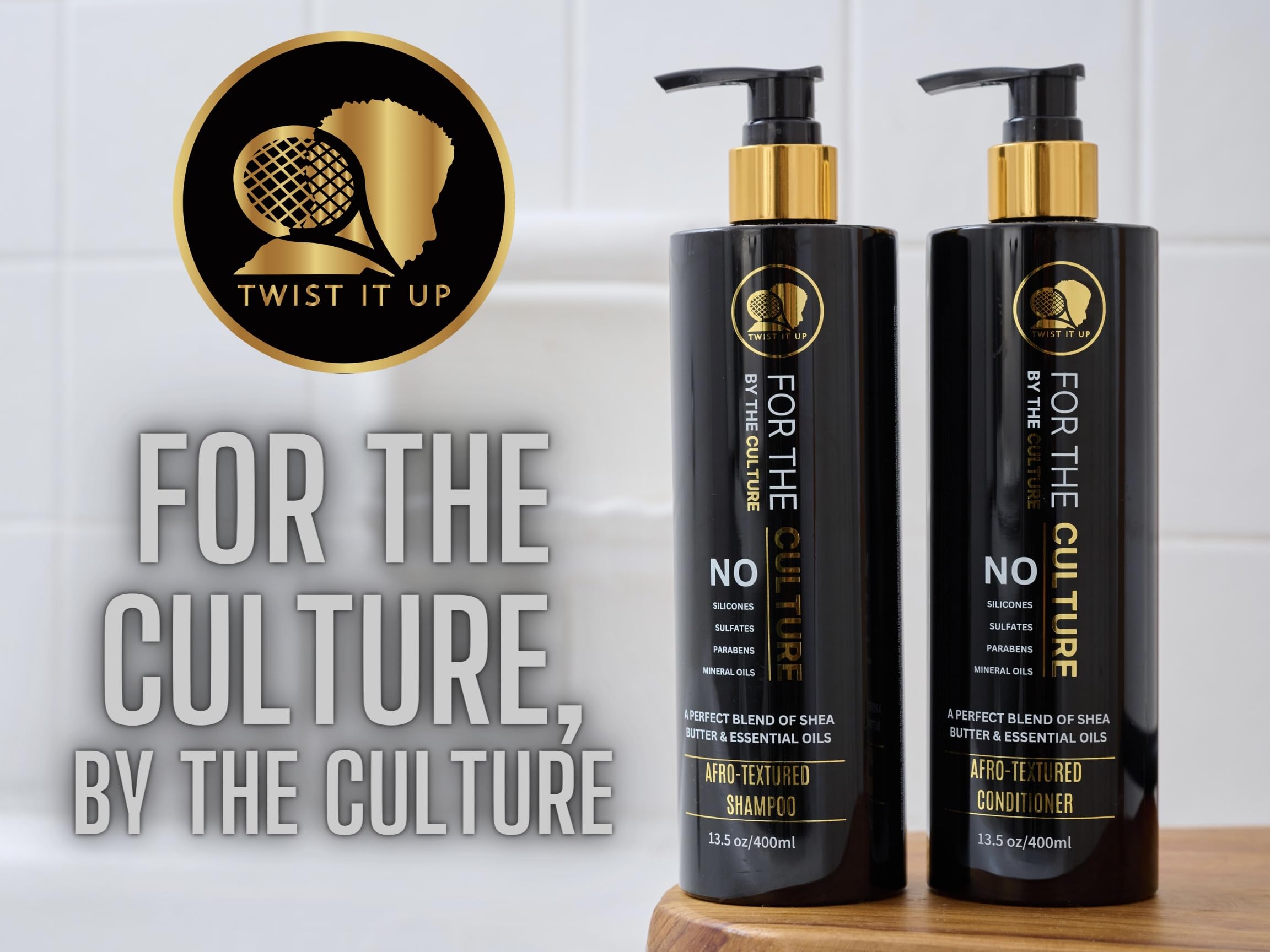Twist It Up Gold Standard Shampoo & Conditioner Set | 20+ Natural Ingredients