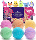 Two Sisters Mystical Bath Bombs (6 Pack) with Surprise Toys Inside – Fruity Scents, Made in USA