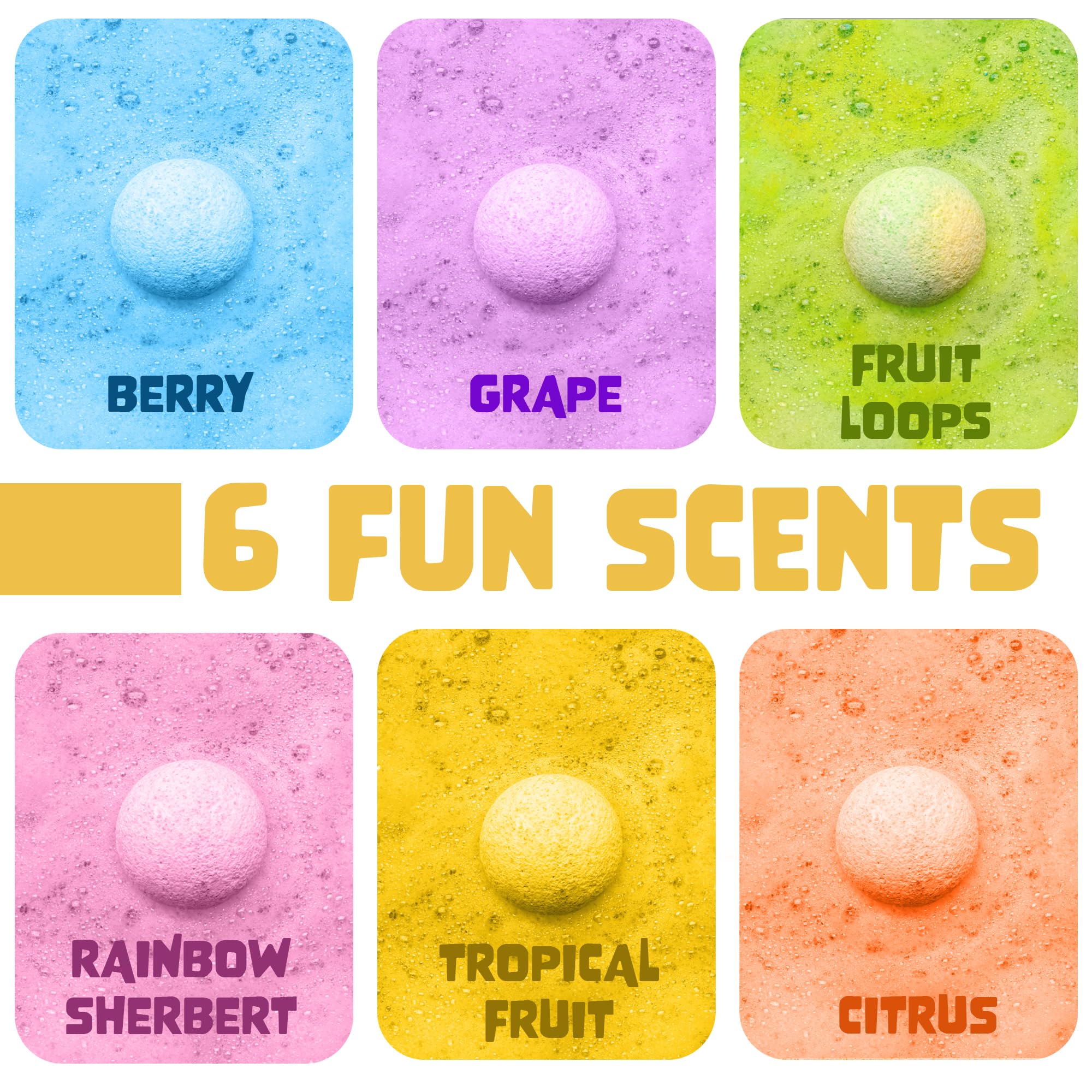 Two Sisters Valentines Bath Bombs for Kids – 6 Pack with Surprise Heart Toys Inside
