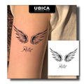 UBICA Angel Wings Semi-Permanent Tattoo – 2 Sheets, Realistic Waterproof Body Art
