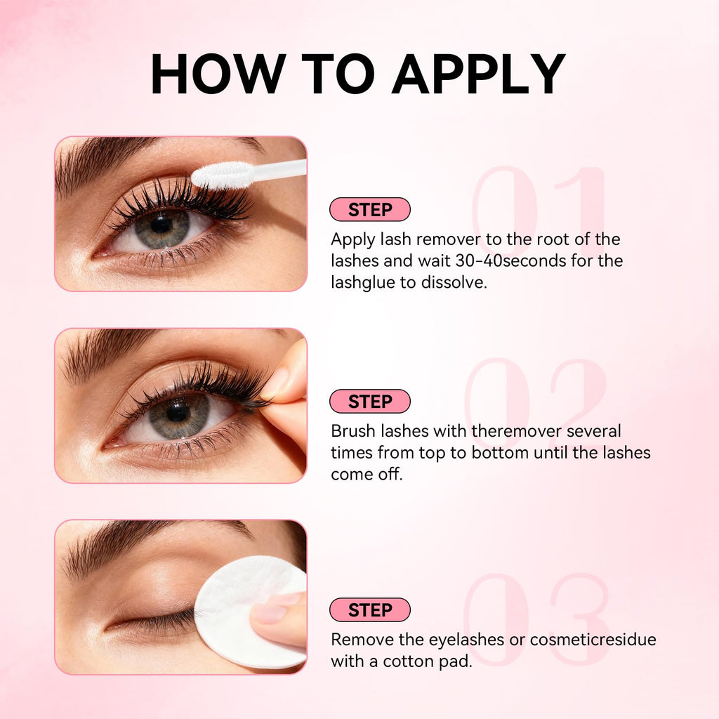 UCOOLME Lash Glue Remover for False Lashes – Gentle Formula, Leak-Proof Cap, 5ml