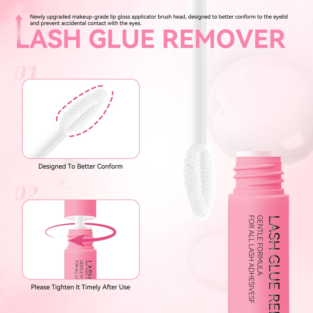 UCOOLME Lash Glue Remover for False Lashes – Gentle Formula, Leak-Proof Cap, 5ml