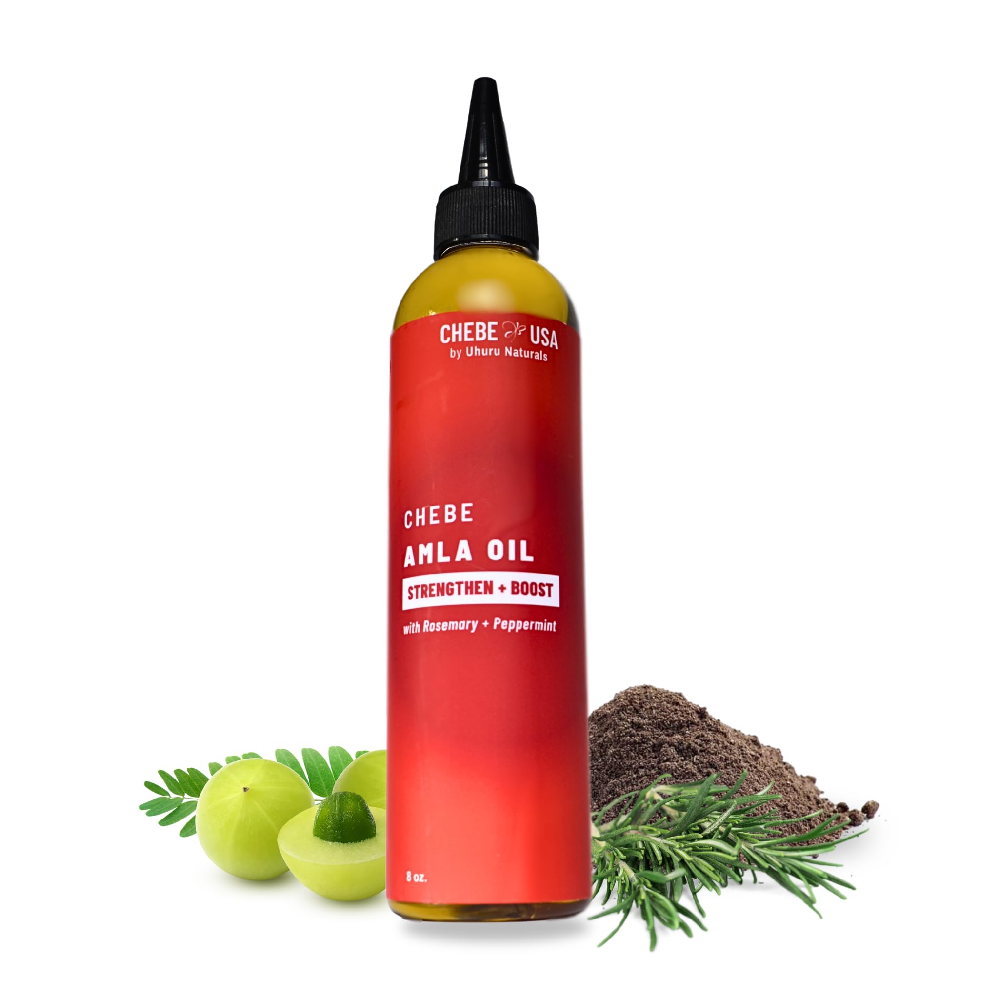 Uhuru Naturals Original Chebe Hair Amla Oil (8 oz) – Moisturizing & Strengthening for All Hair Types