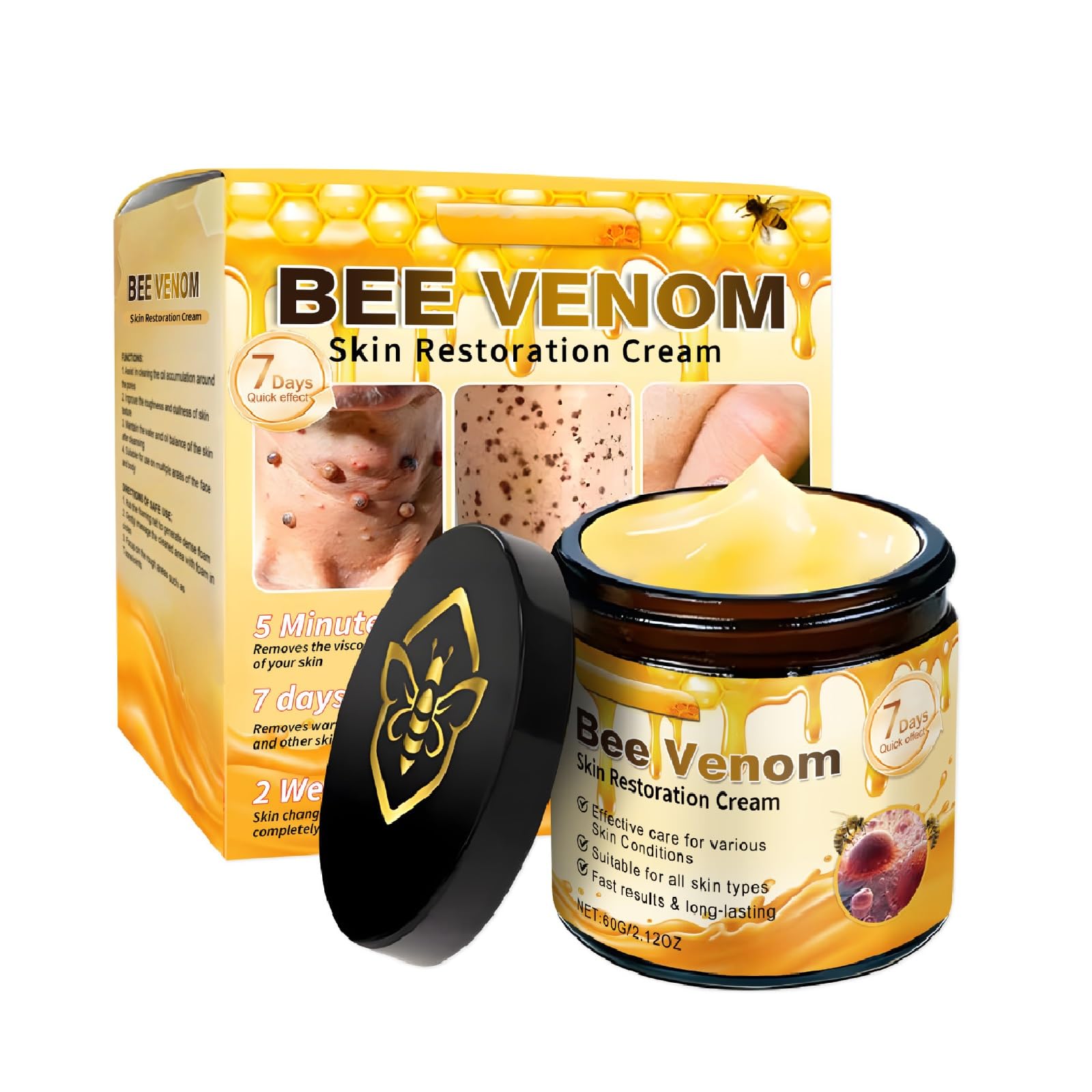 UKDVRL Bee Venom Skin Treatment Cream – Hydrating, Firming & Anti-Aging Moisturizer