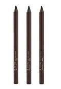 Ulta Beauty 3 Pack Gel Eyeliner Pencil in Mink – Deep Brown Matte, 0.10 oz